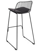 Set of 2 Bar Chairs PENSACOLA Metal Black