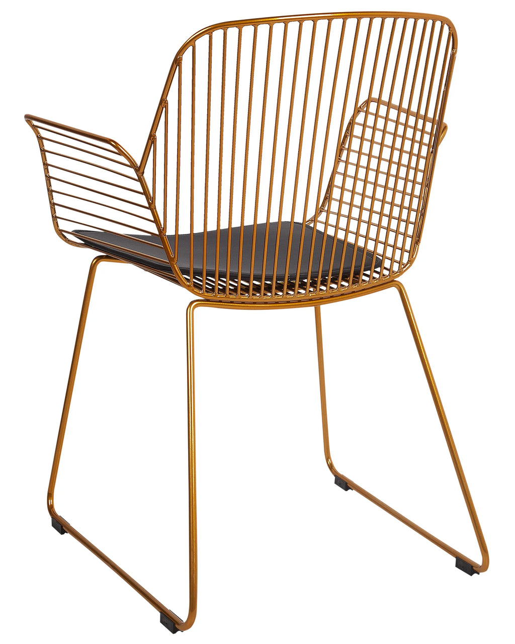 Set of 2 Dining Chairs APPLETON Metal Gold