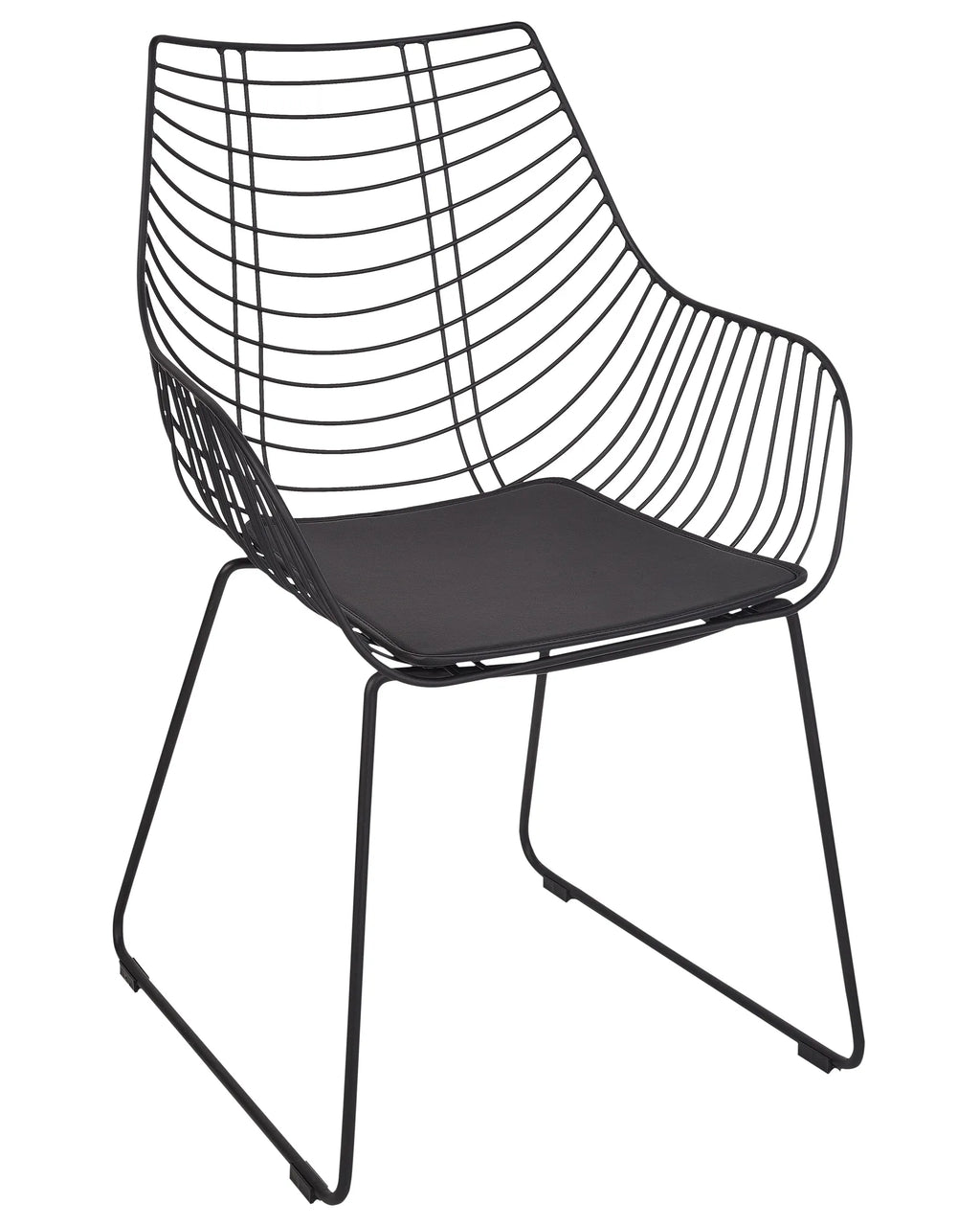 Set of 2 Dining Chairs ANNAPOLIS Metal Black