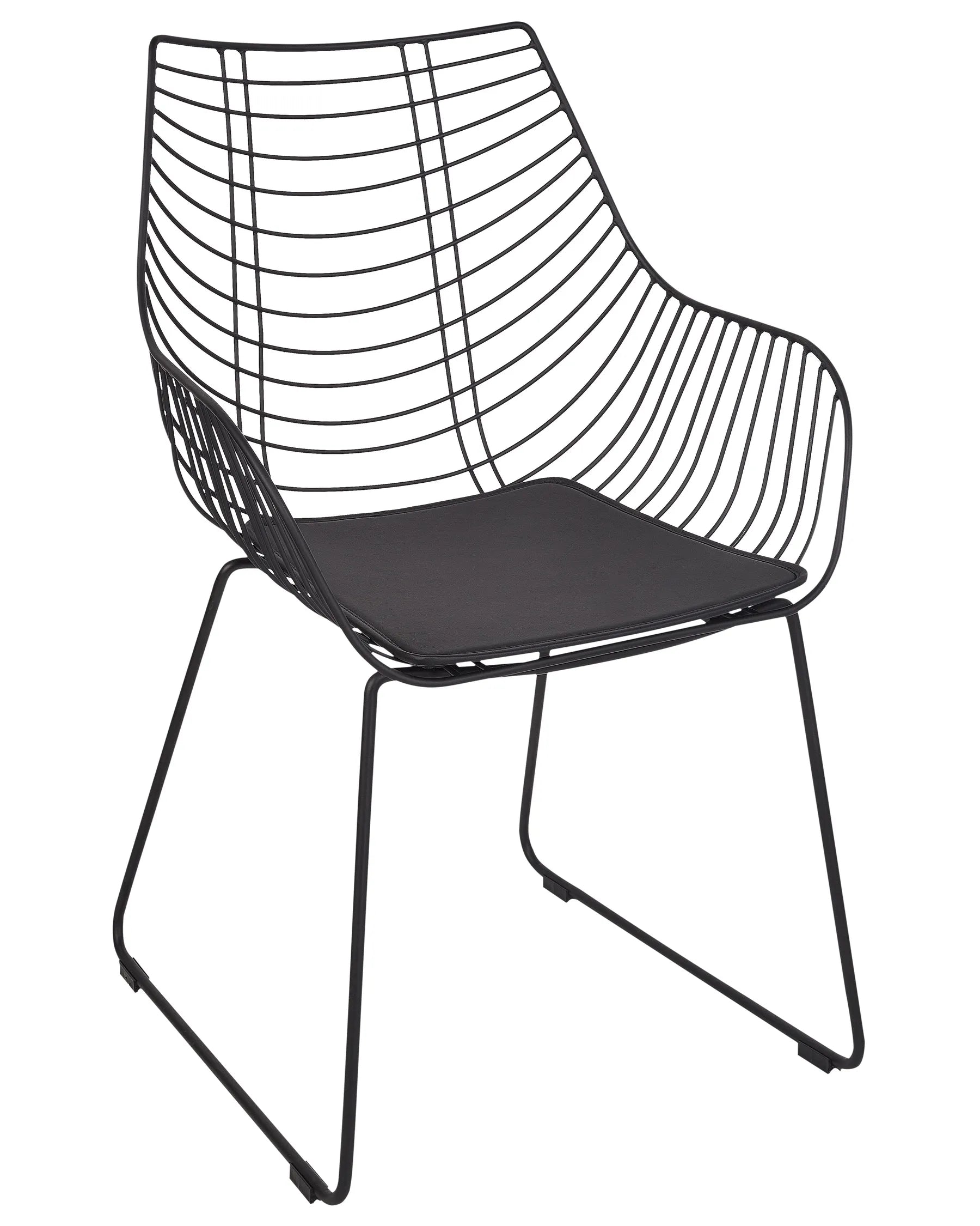Set of 2 Dining Chairs ANNAPOLIS Metal Black
