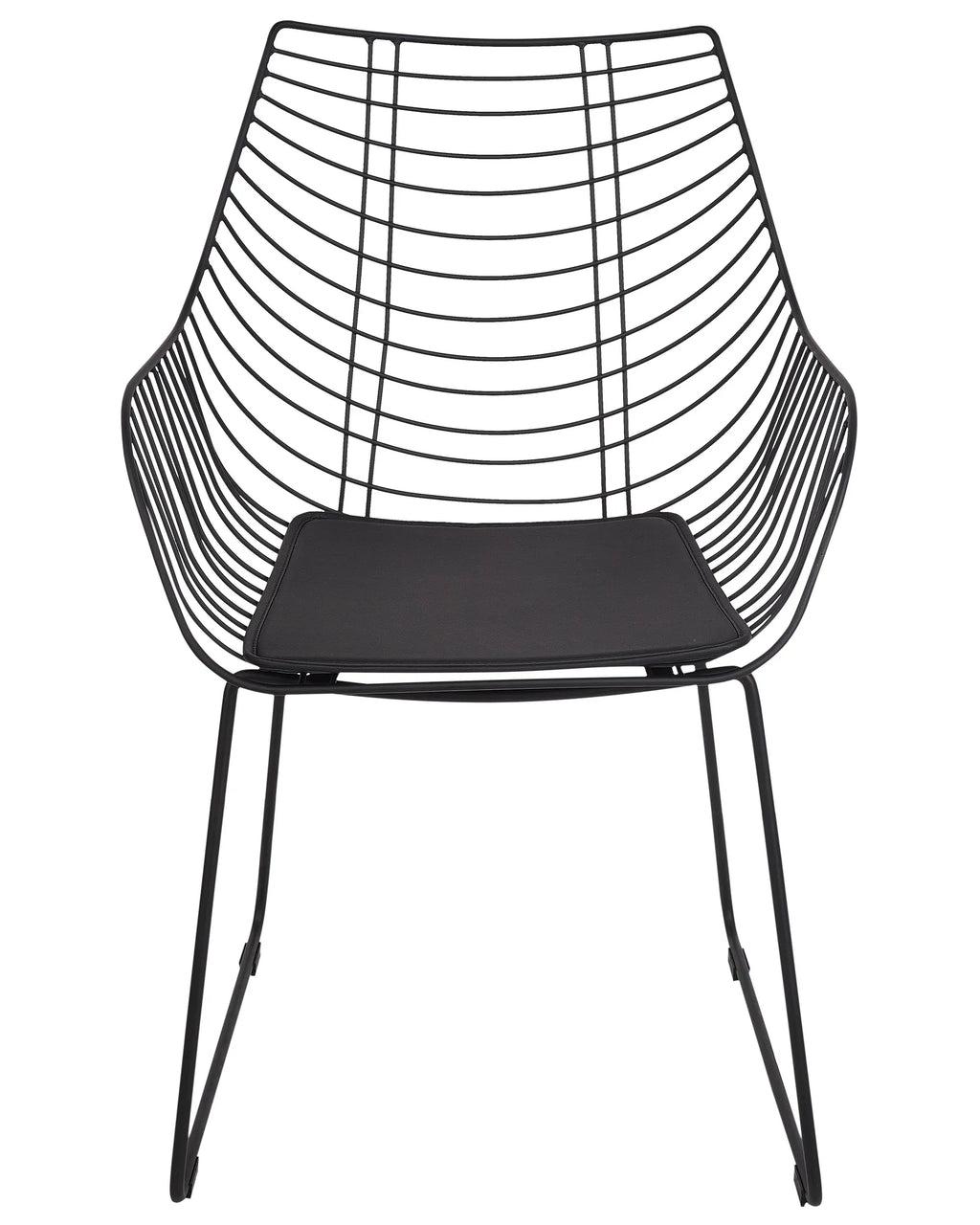 Set of 2 Dining Chairs ANNAPOLIS Metal Black