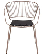 Set of 2 Dining Chairs RIGBY Metal Beige