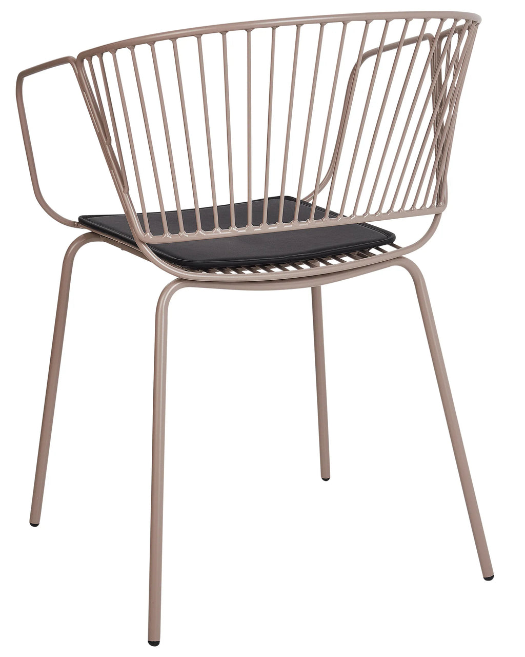 Set of 2 Dining Chairs RIGBY Metal Beige