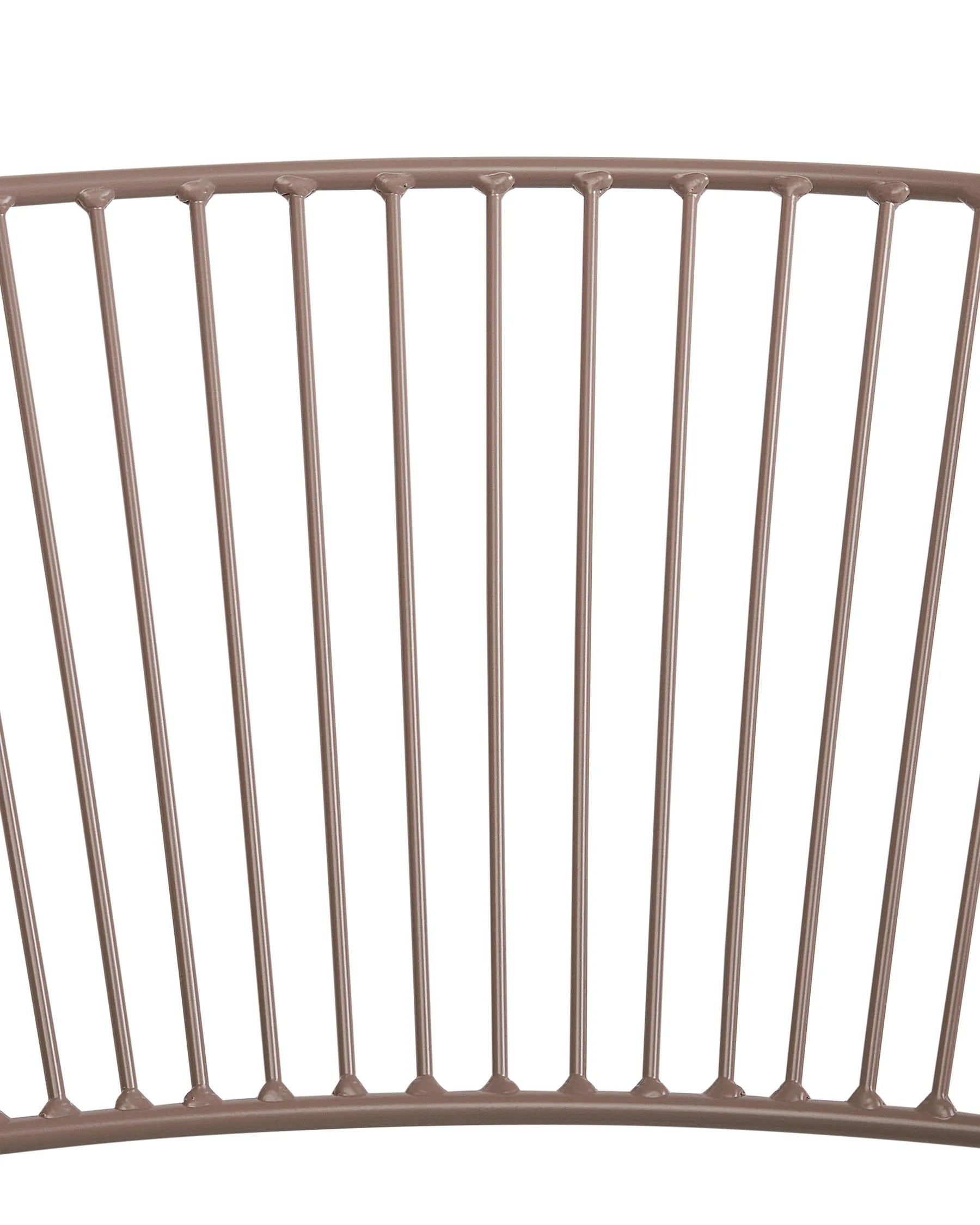 Set of 2 Dining Chairs RIGBY Metal Beige