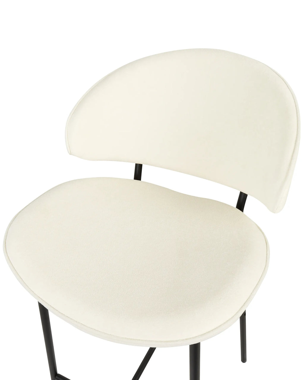 Set of 2 Bar Chairs KIANA Light Beige