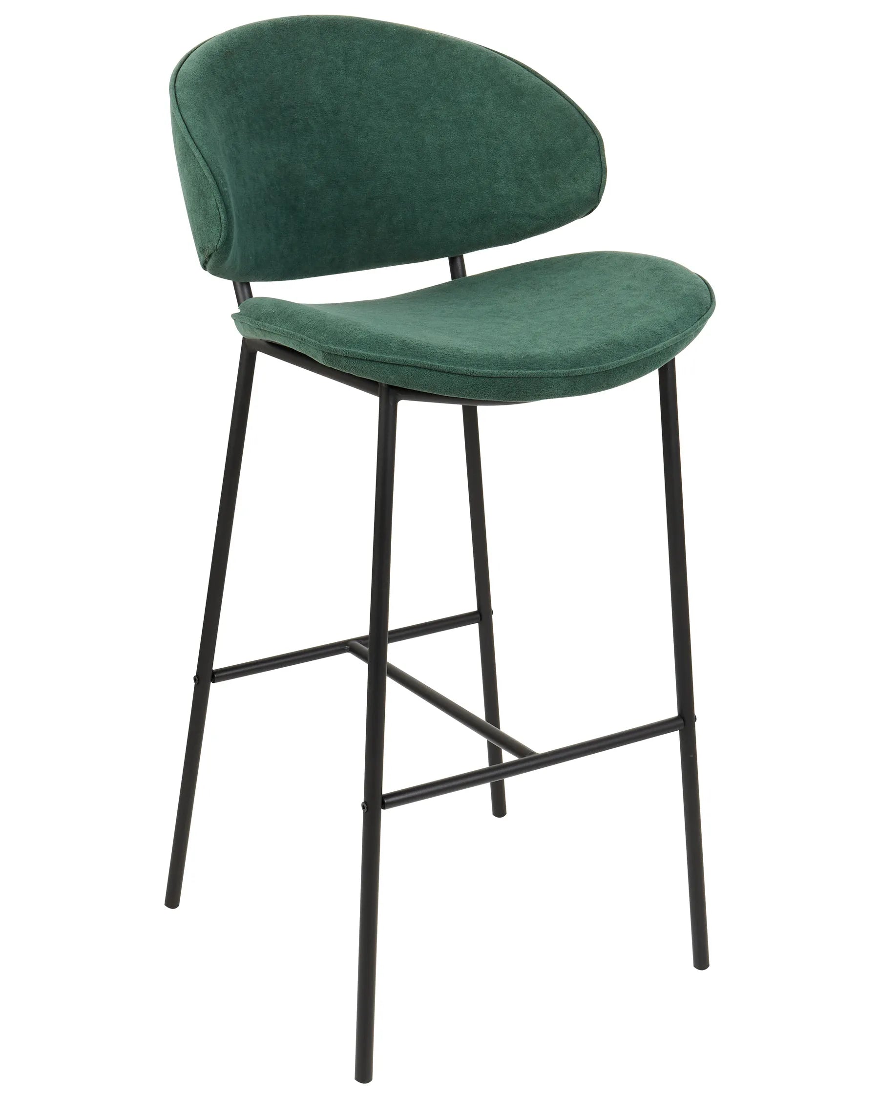 Set of 2 Bar Chairs KIANA Dark Green
