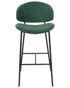 Set of 2 Bar Chairs KIANA Dark Green