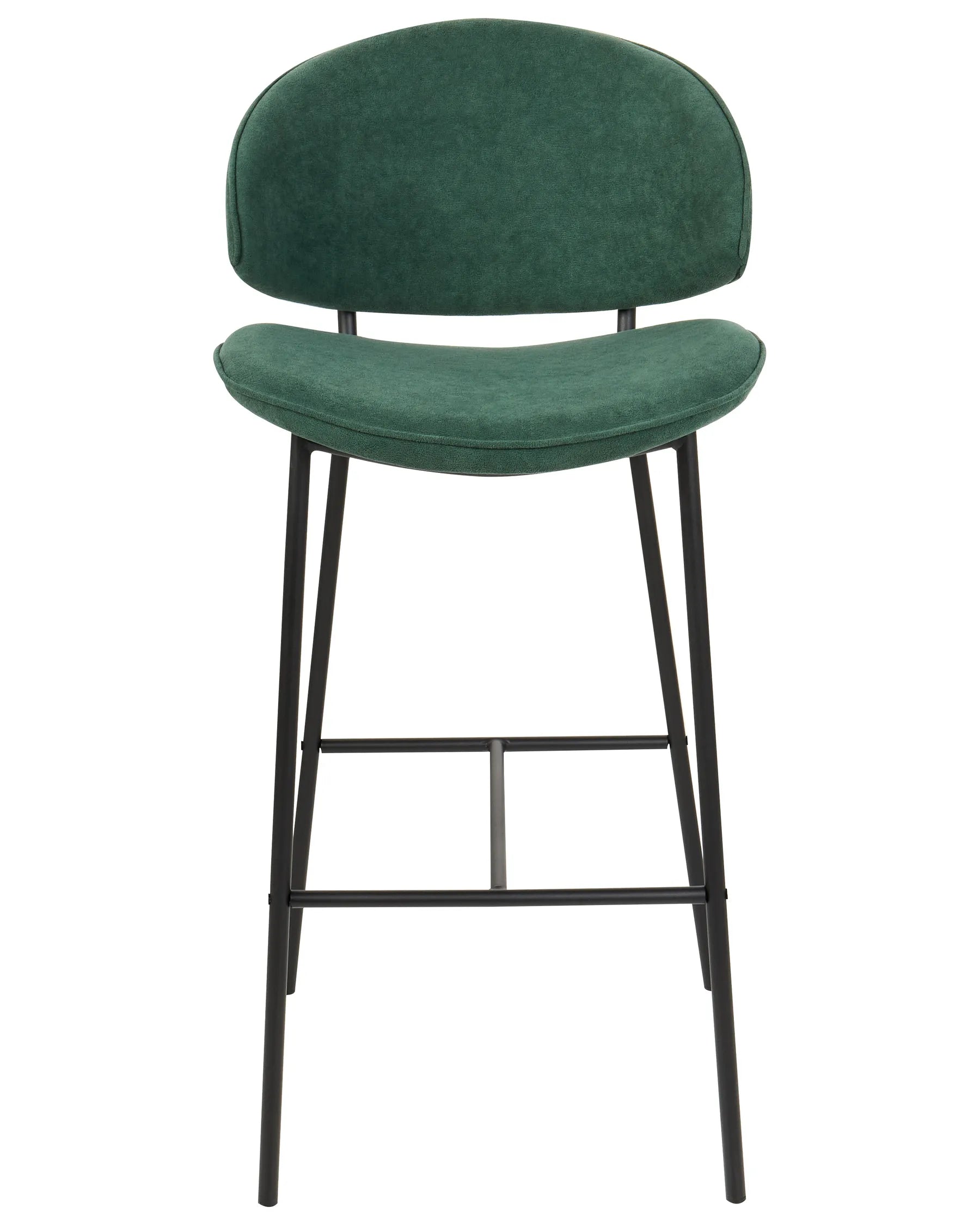 Set of 2 Bar Chairs KIANA Dark Green