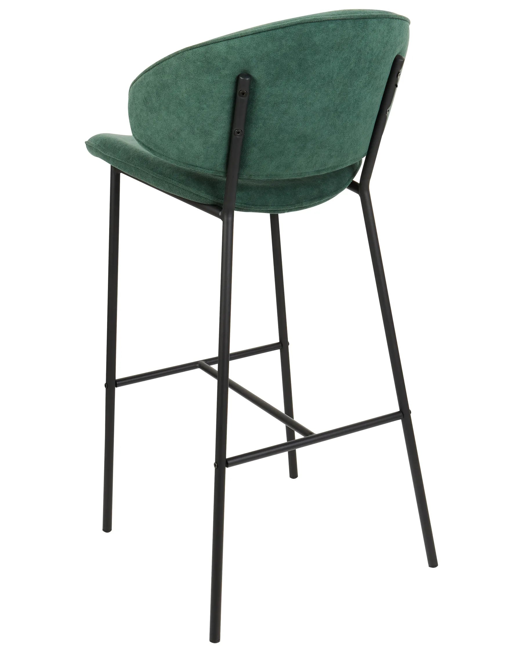 Set of 2 Bar Chairs KIANA Dark Green