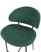 Set of 2 Bar Chairs KIANA Dark Green