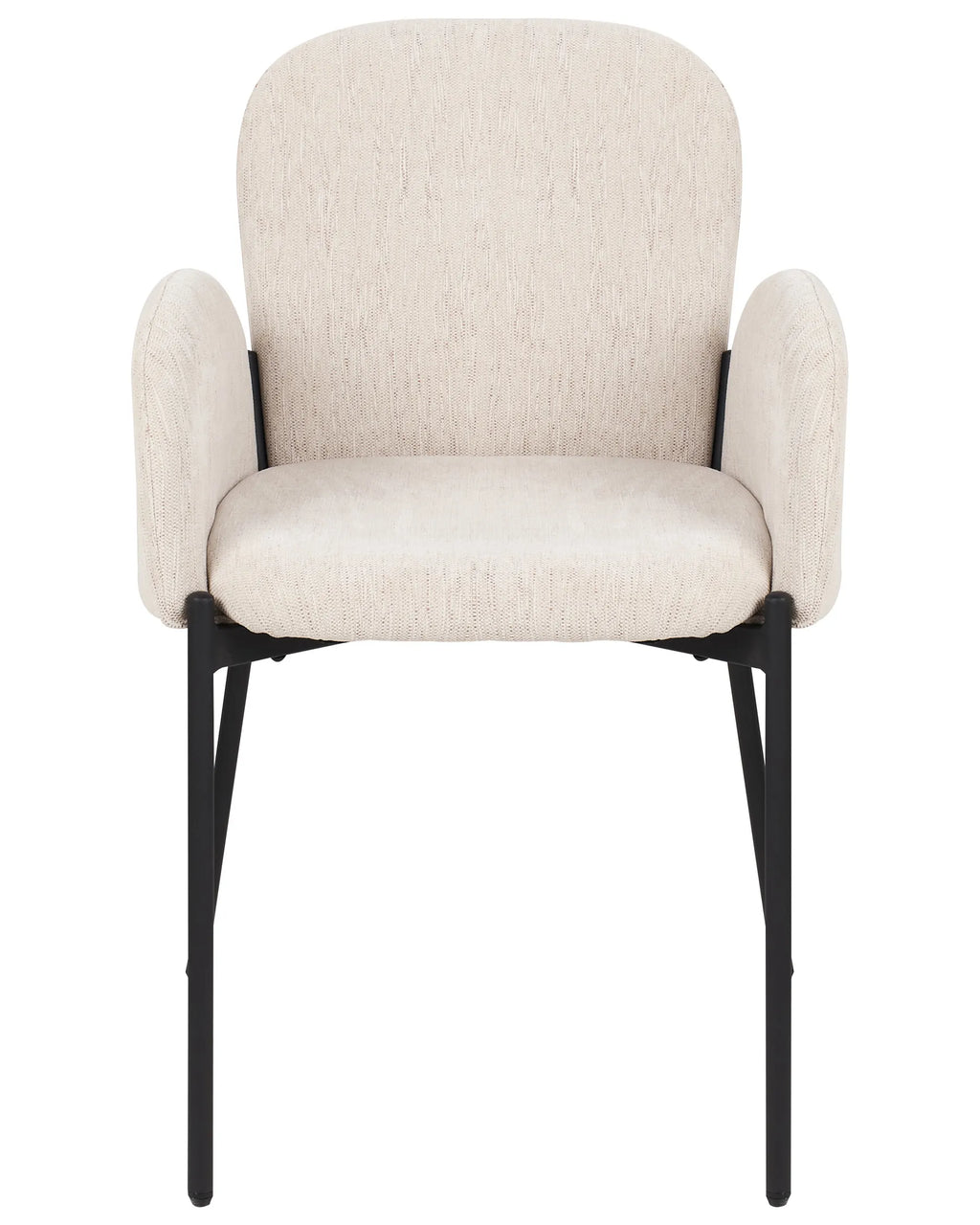 Set of 2 Dining Chairs ALBEE Fabric Beige