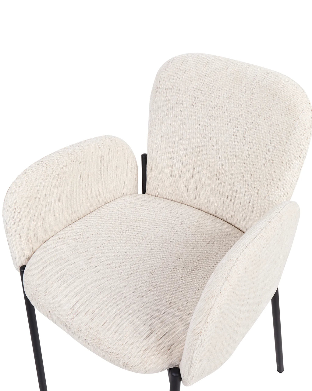 Set of 2 Dining Chairs ALBEE Fabric Beige