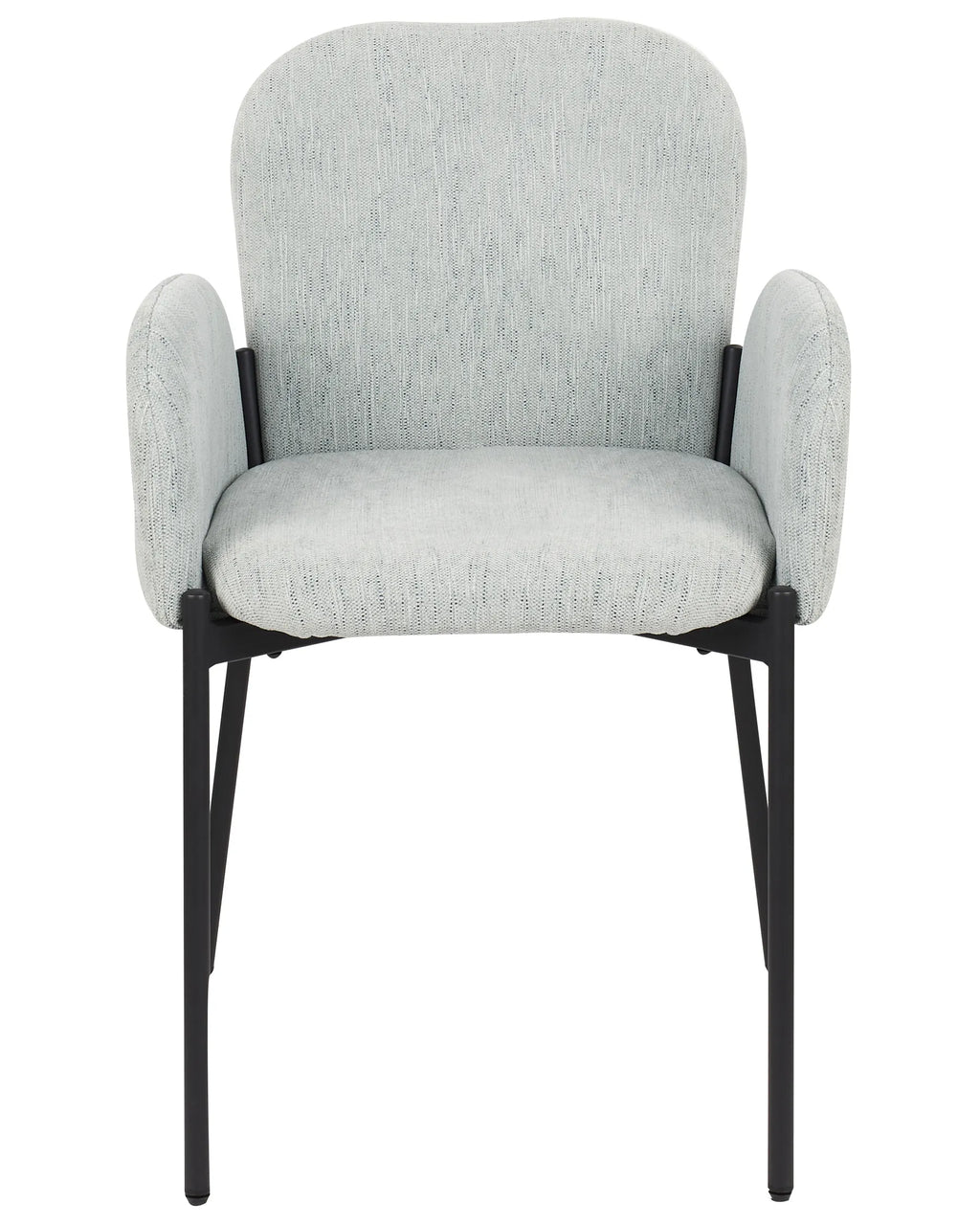 Set of 2 Dining Chairs ALBEE Fabric Mint Green