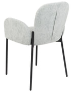 Set of 2 Dining Chairs ALBEE Fabric Mint Green