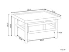 Garden Coffee Table CERRETO 55 cm 64 cm Bamboo Brown