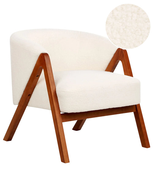 Armchair SKEI Boucle White