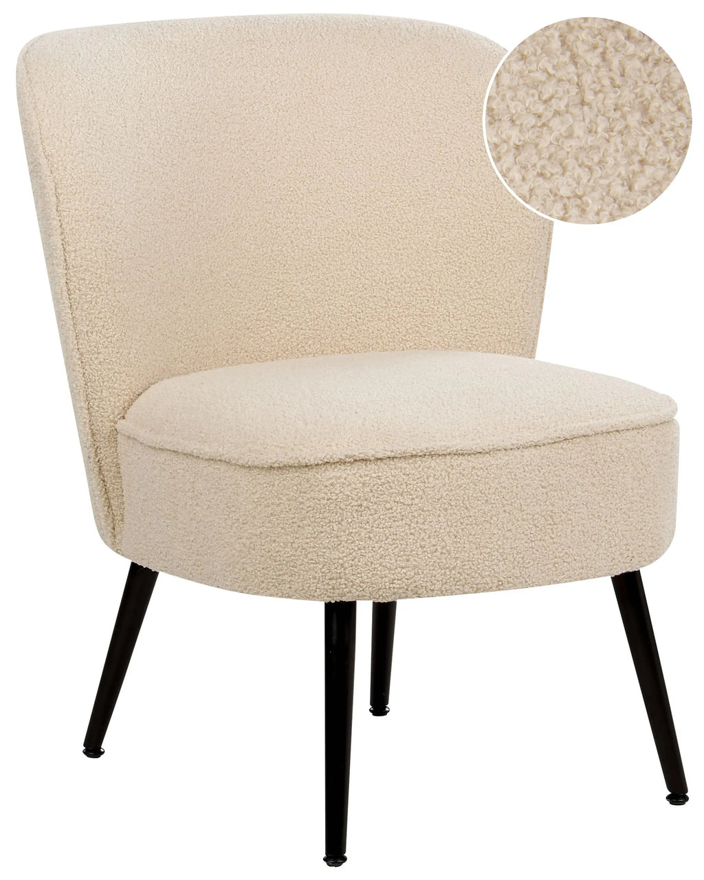 Armchair VOSS Boucle Light Beige