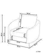 Armchair TROSA Fabric Light Beige