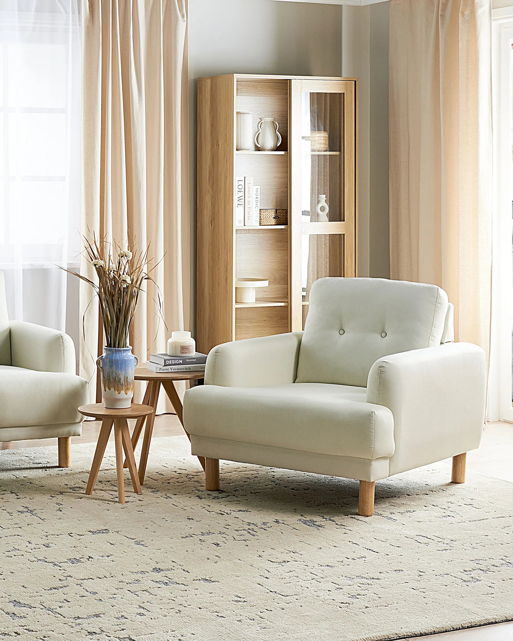 Armchair TUVE Fabric Off-White
