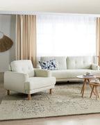 Armchair TUVE Fabric Off-White