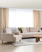 Armchair TUVE Boucle Beige