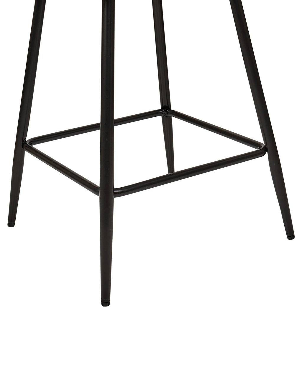 Set of 2 Bar Chairs SANILAC Velvet Orange