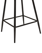 Set of 2 Bar Chairs SANILAC Velvet Orange