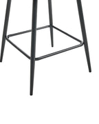 Set of 2 Bar Chairs SANILAC Velvet Taupe