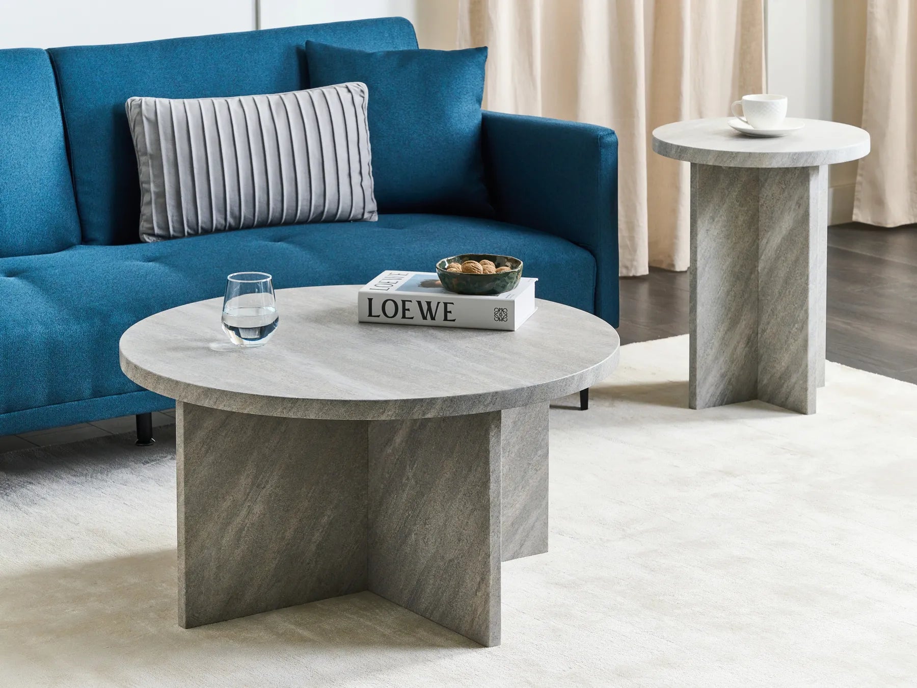 Coffee Table STANTON Grey Concrete Effect