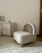Kids Armchair Dinosaur FABORG Fabric Light Beige