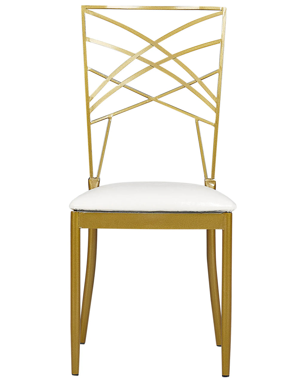 Set of 2 Dining Chairs GIRARD Metal Gold