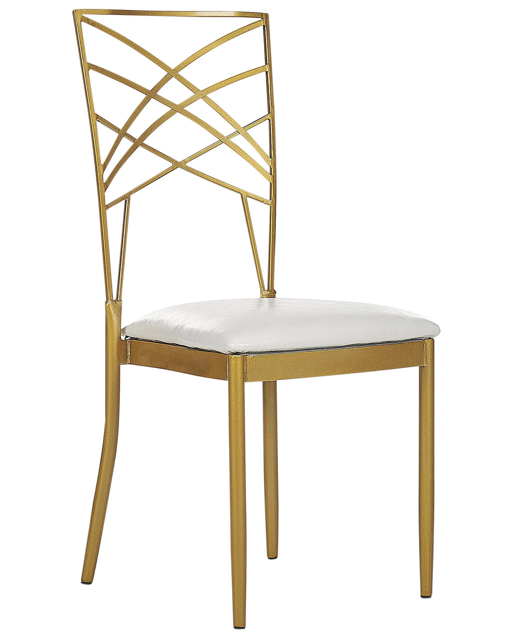 Set of 2 Dining Chairs GIRARD Metal Gold