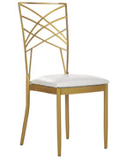 Set of 2 Dining Chairs GIRARD Metal Gold