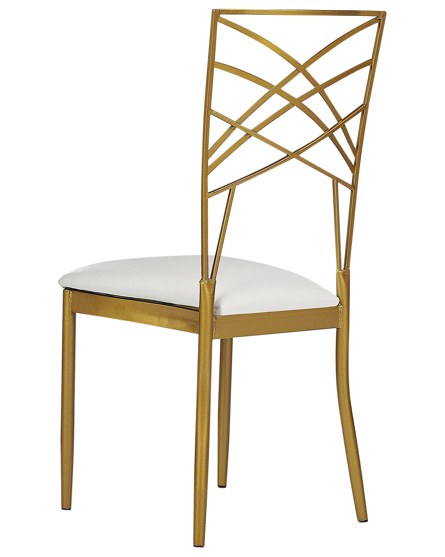 Set of 2 Dining Chairs GIRARD Metal Gold