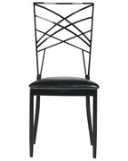 Set of 2 Dining Chairs GIRARD Metal Black