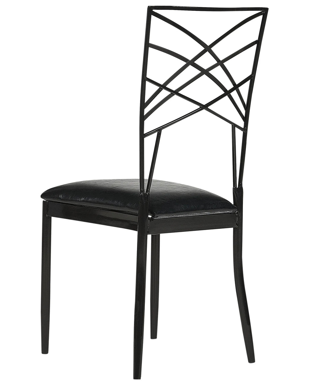 Set of 2 Dining Chairs GIRARD Metal Black
