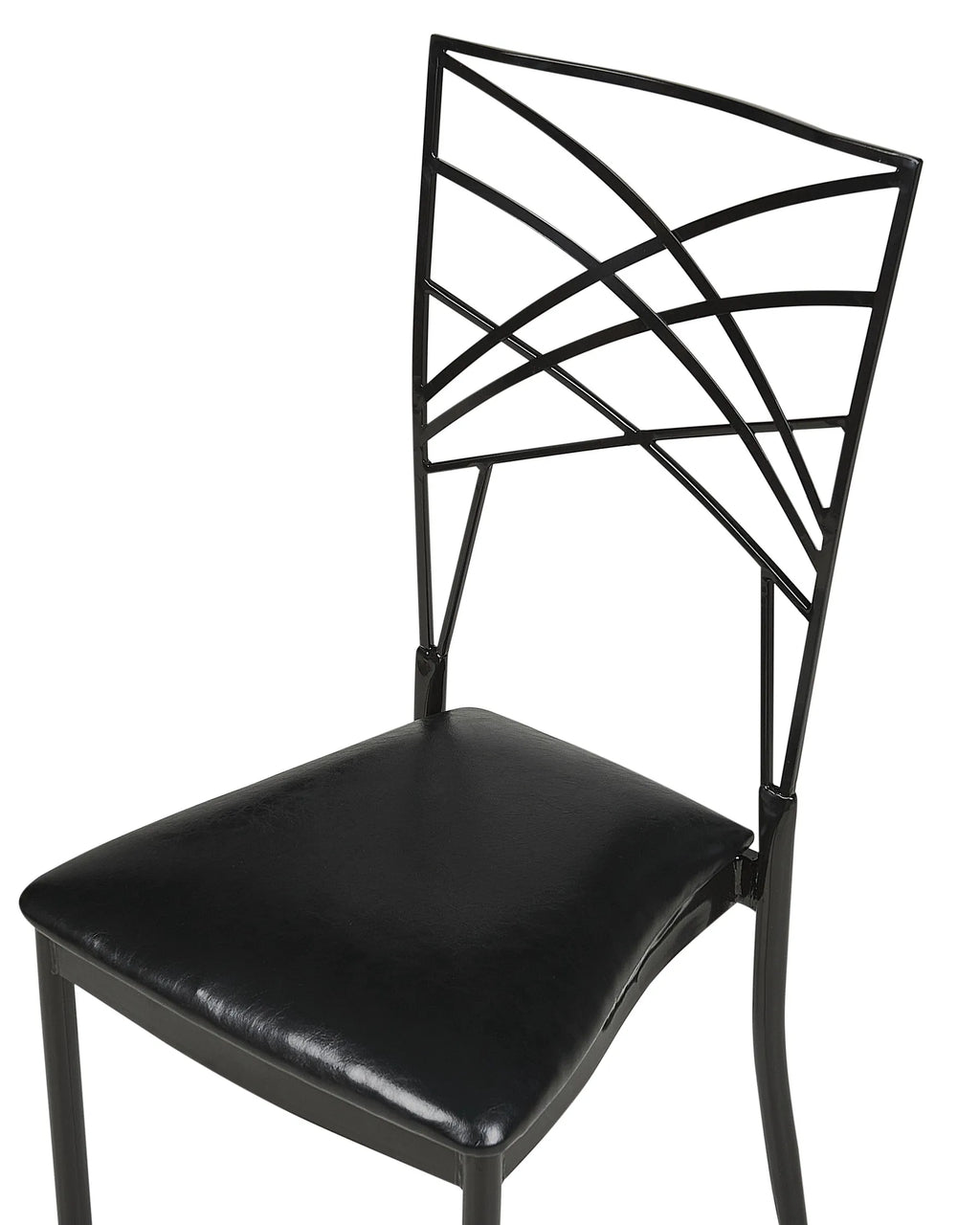 Set of 2 Dining Chairs GIRARD Metal Black
