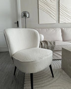 Armchair VOSS Boucle White