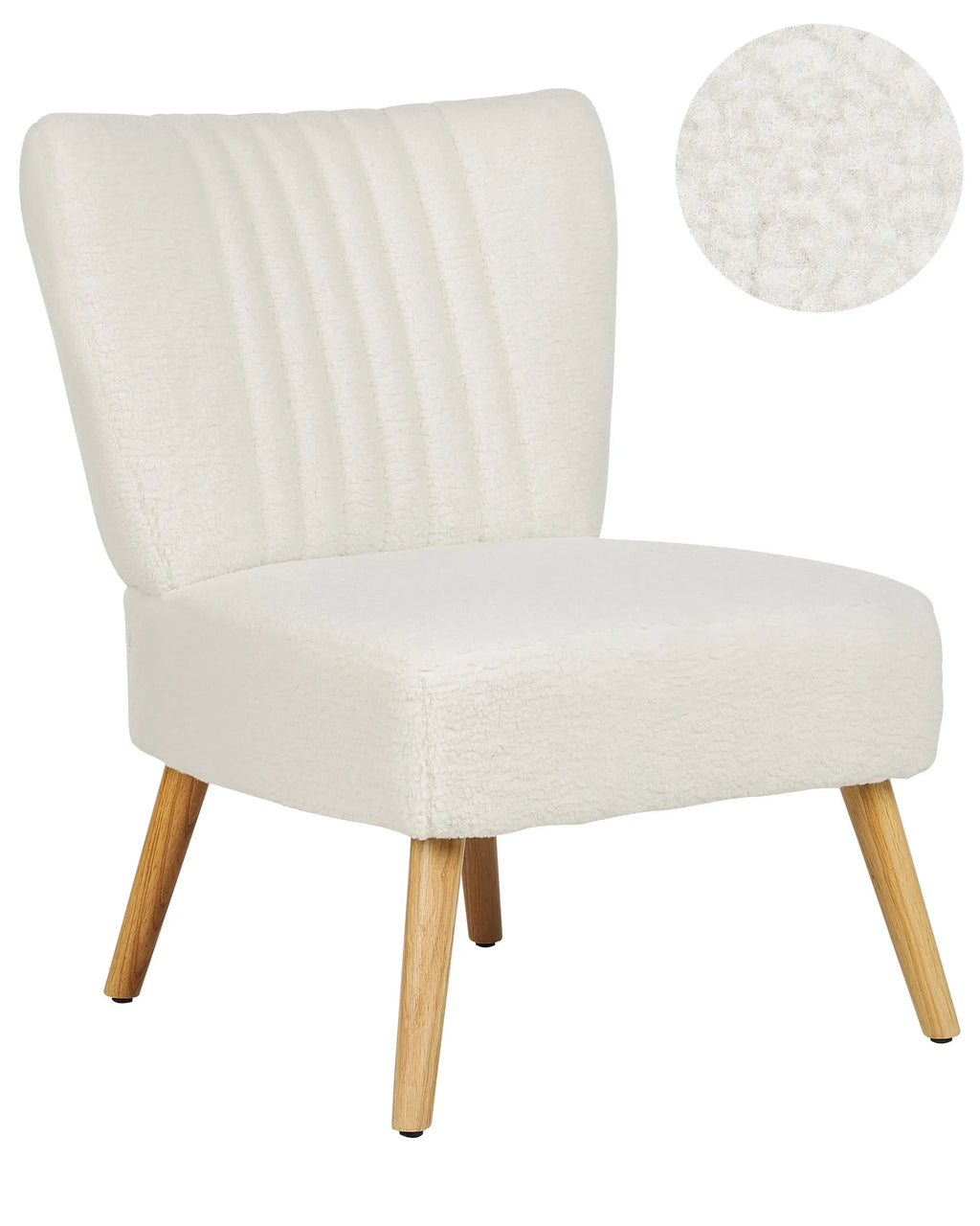 Armchair VAASA Boucle White