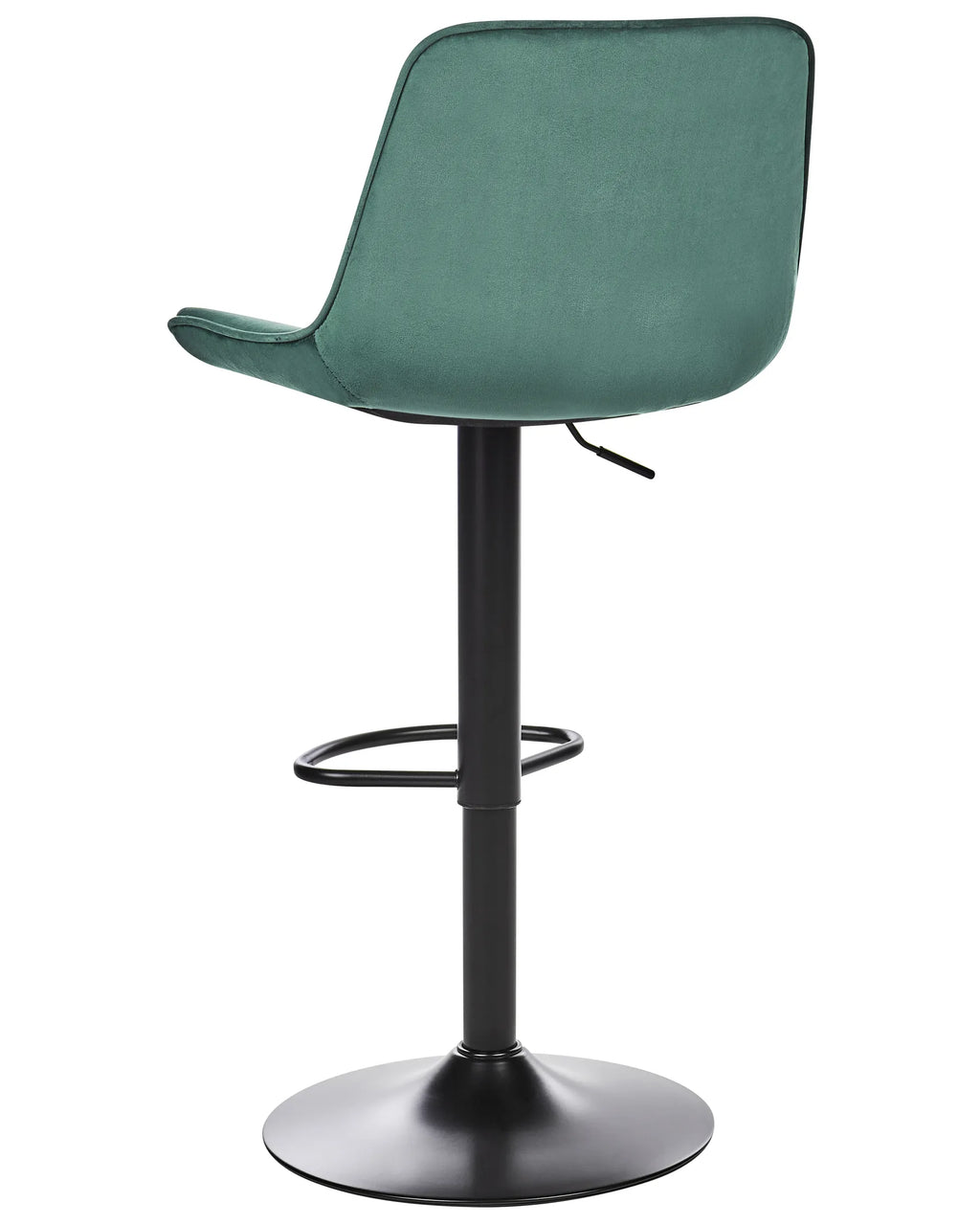 Set of 2 Bar Chairs DUBROVNIK Velvet Swivel Emerald Green