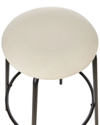 Set of 2 Bar Chairs MORTON Velvet Off-White