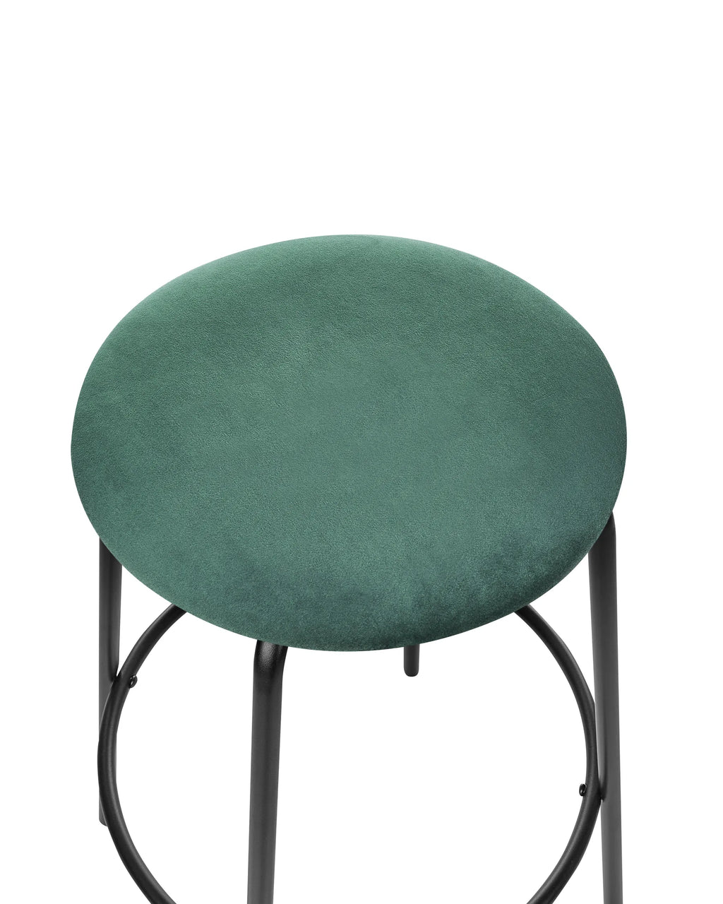 Set of 2 Bar Chairs MORTON Velvet Emerald Green