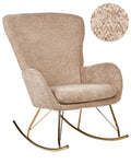 Rocking Chair ANASET Boucle Sand Beige