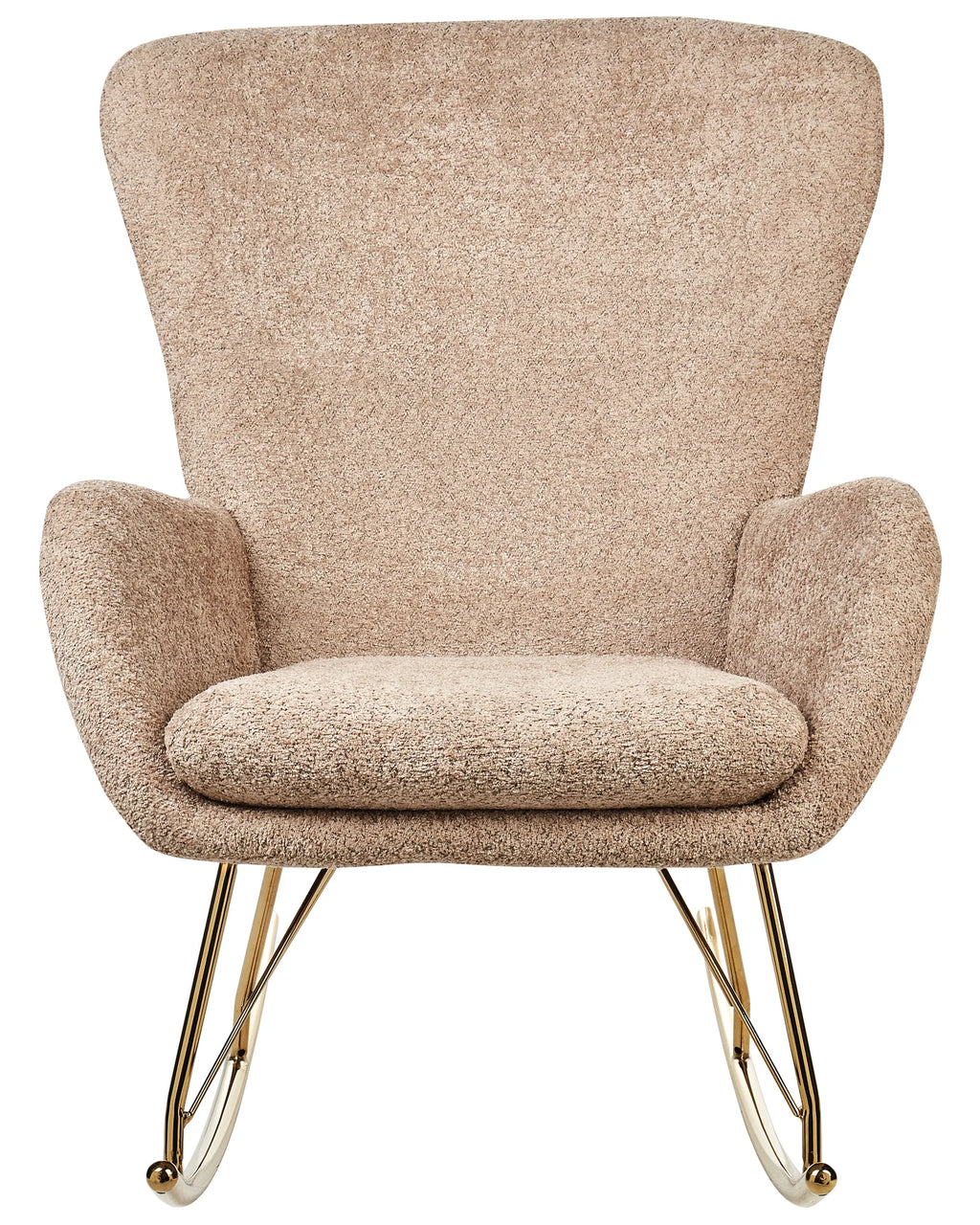 Rocking Chair ANASET Boucle Sand Beige