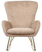 Rocking Chair ANASET Boucle Sand Beige