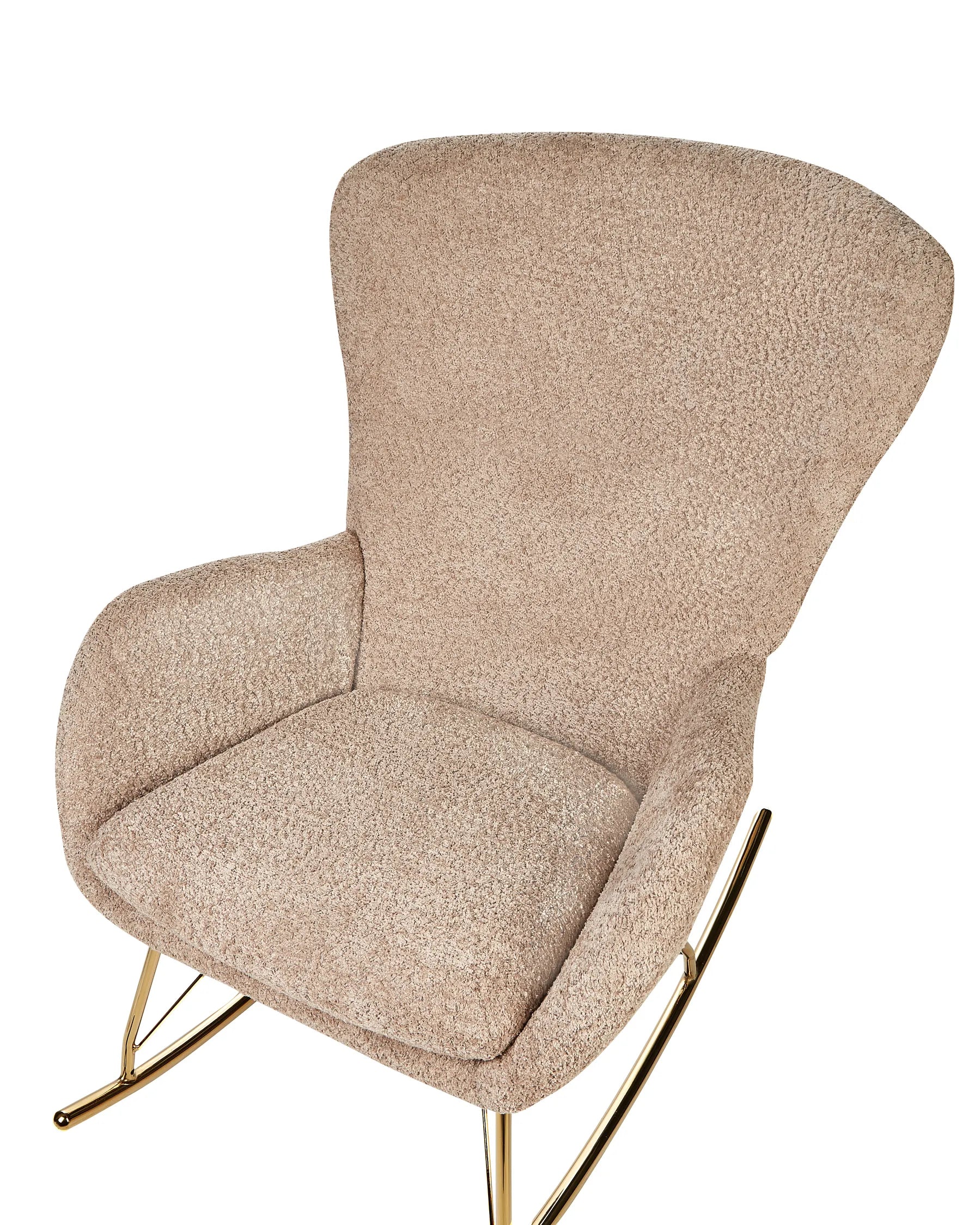 Rocking Chair ANASET Boucle Sand Beige