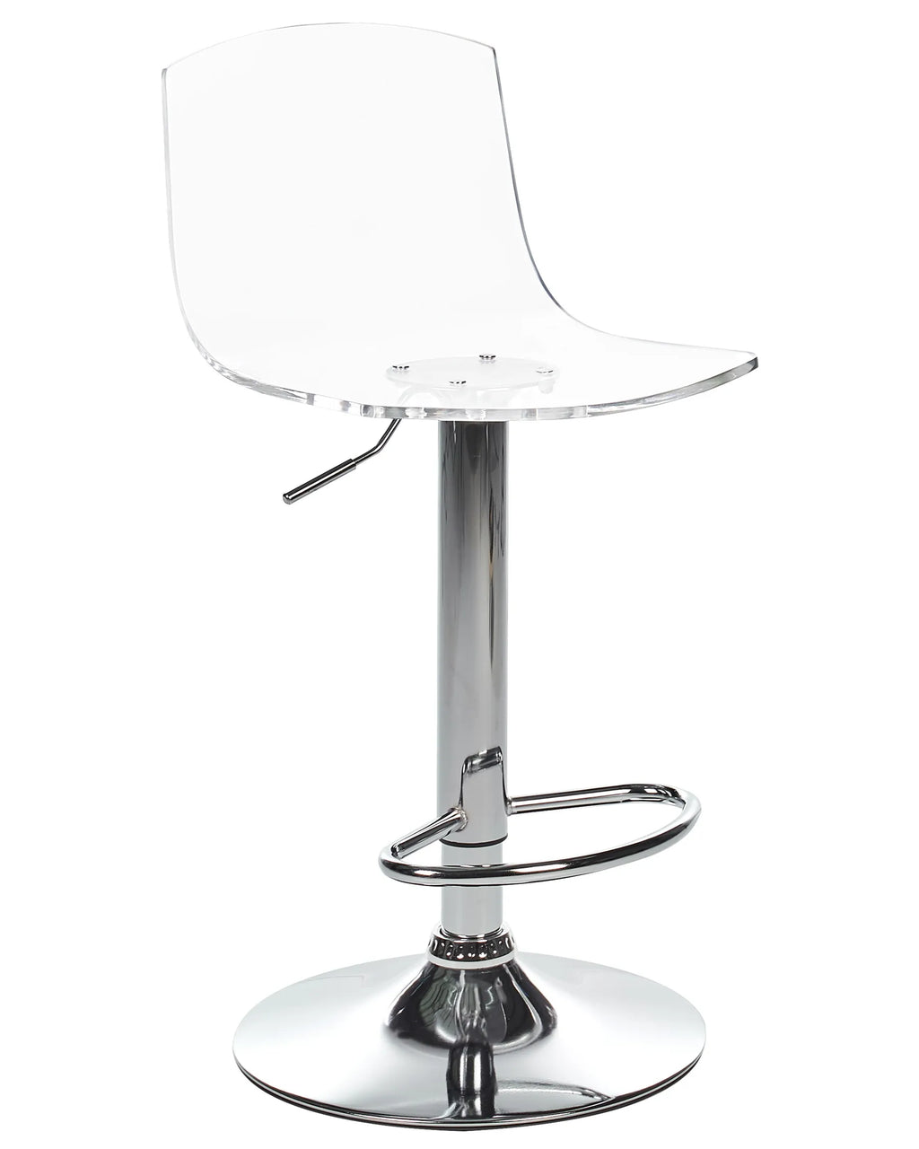 Set of 2 Bar Chairs IMOLA Swivel Transparent
