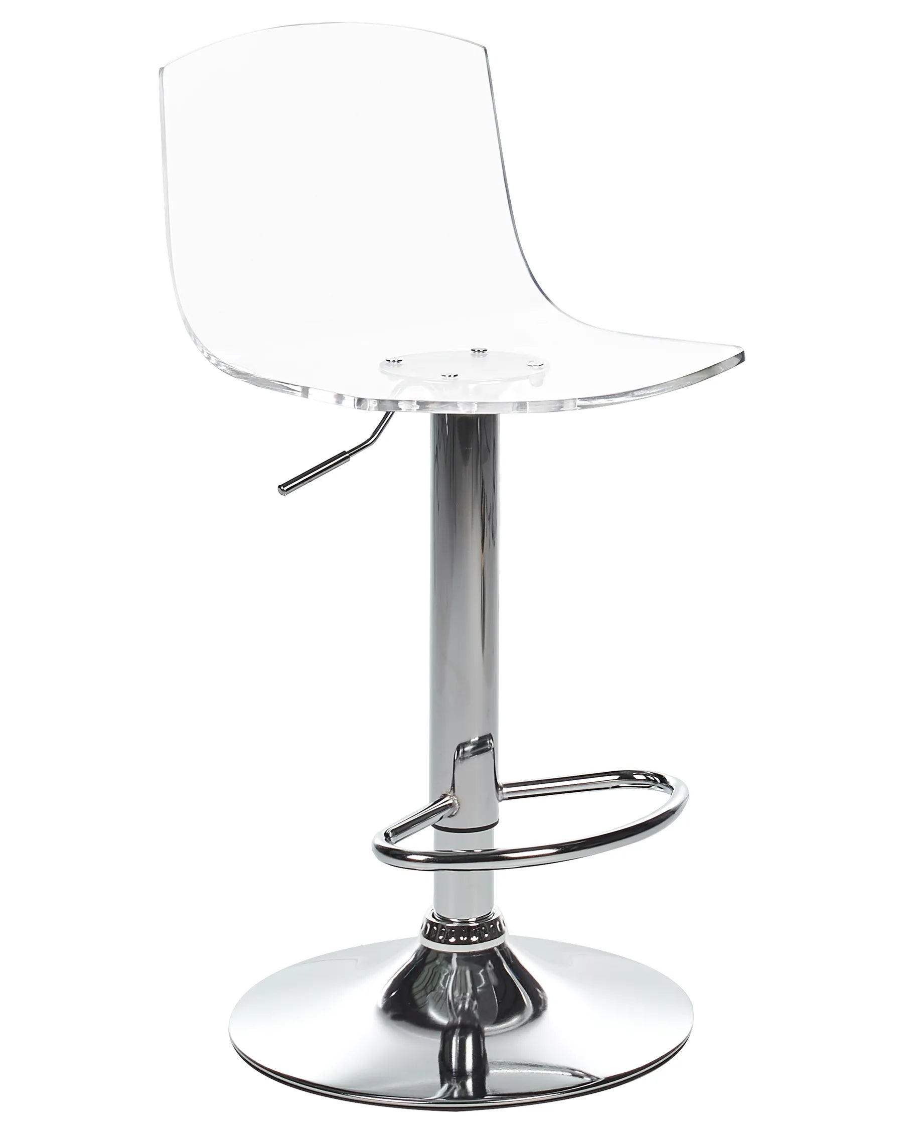 Set of 2 Bar Chairs IMOLA Swivel Transparent