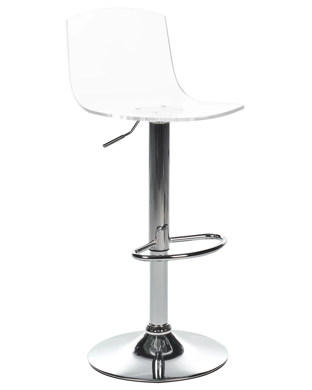 Set of 2 Bar Chairs IMOLA Swivel Transparent