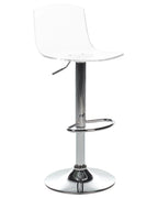 Set of 2 Bar Chairs IMOLA Swivel Transparent